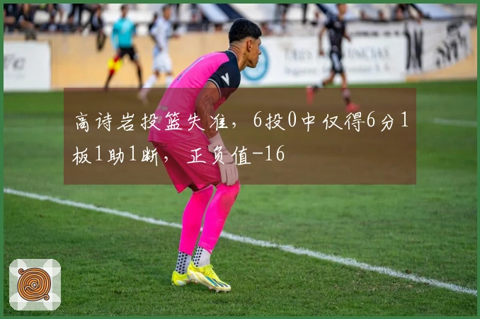 高诗岩投篮失准，6投0中仅得6分1板1助1断，正负值-16
